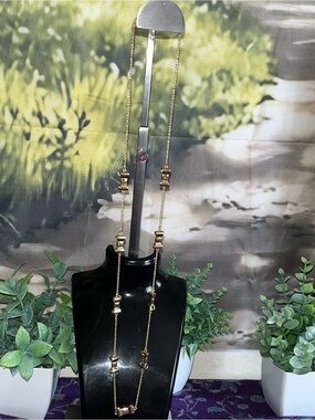 Kate Spade Bow Gold Tone Necklace